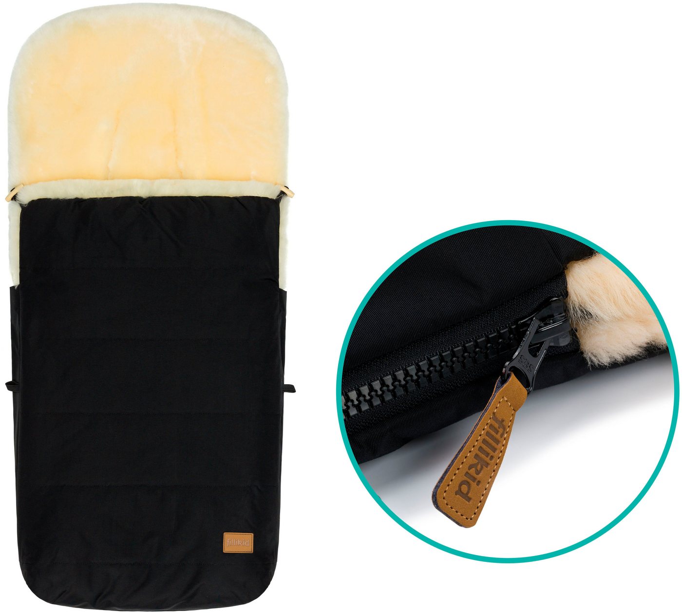 Fillikid Fußsack Bernina Lammfell, Winterfußsack – Bild 4 von 5
