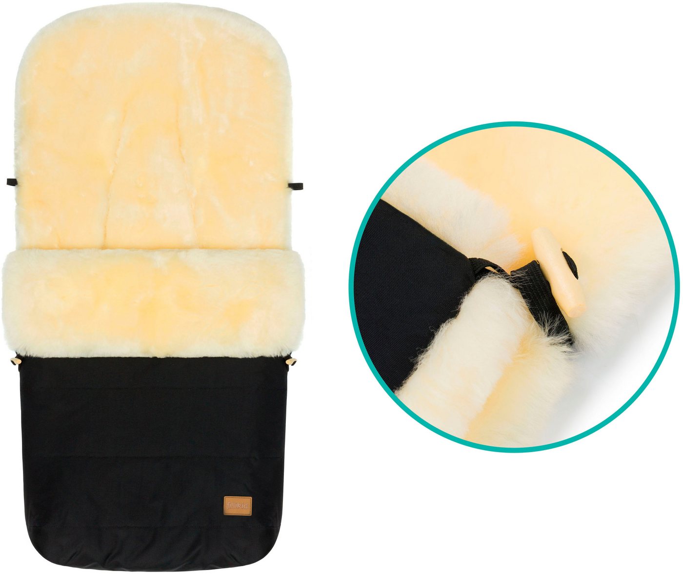 Fillikid Fußsack Bernina Lammfell, Winterfußsack – Bild 5 von 5