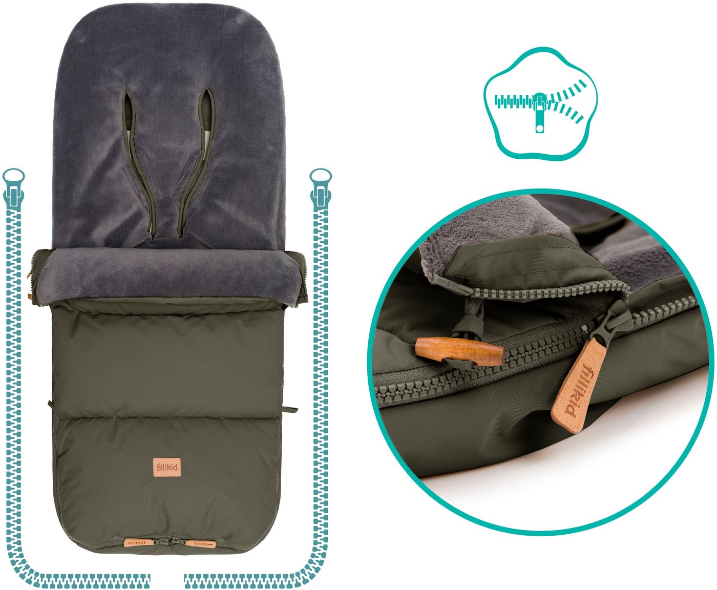 Fillikid Fußsack Kinley Winterfußsack – Bild 5 von 5