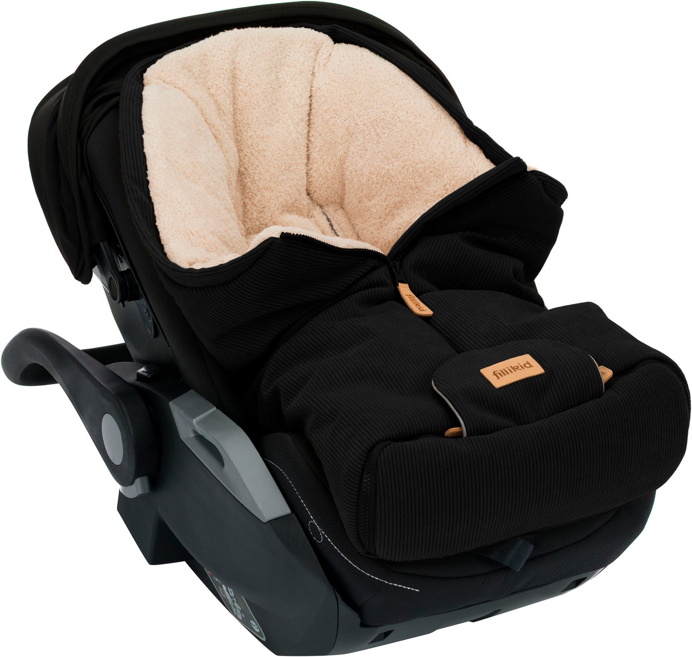 Fillikid Fußsack Nevis Cord, Winterfußsack Gr. 0, für Autositze Gr. 0 und Kinderwagen – Bild 2 von 5