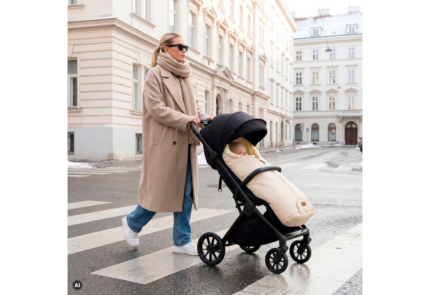 Fillikid Fußsack Pamir, Winterfußsack, für Autositze Gr. 0 und Kinderwagen – Bild 2 von 5