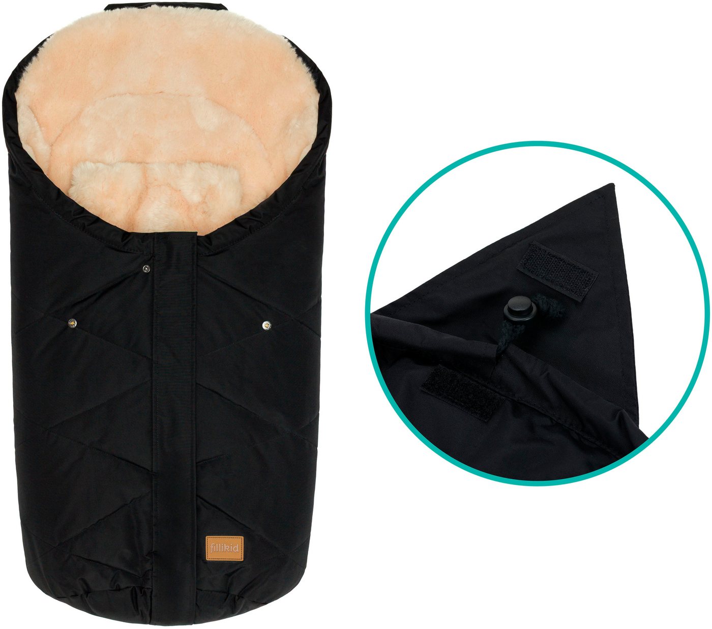 Fillikid Fußsack Vegan Style, Winterfußsack – Bild 5 von 5