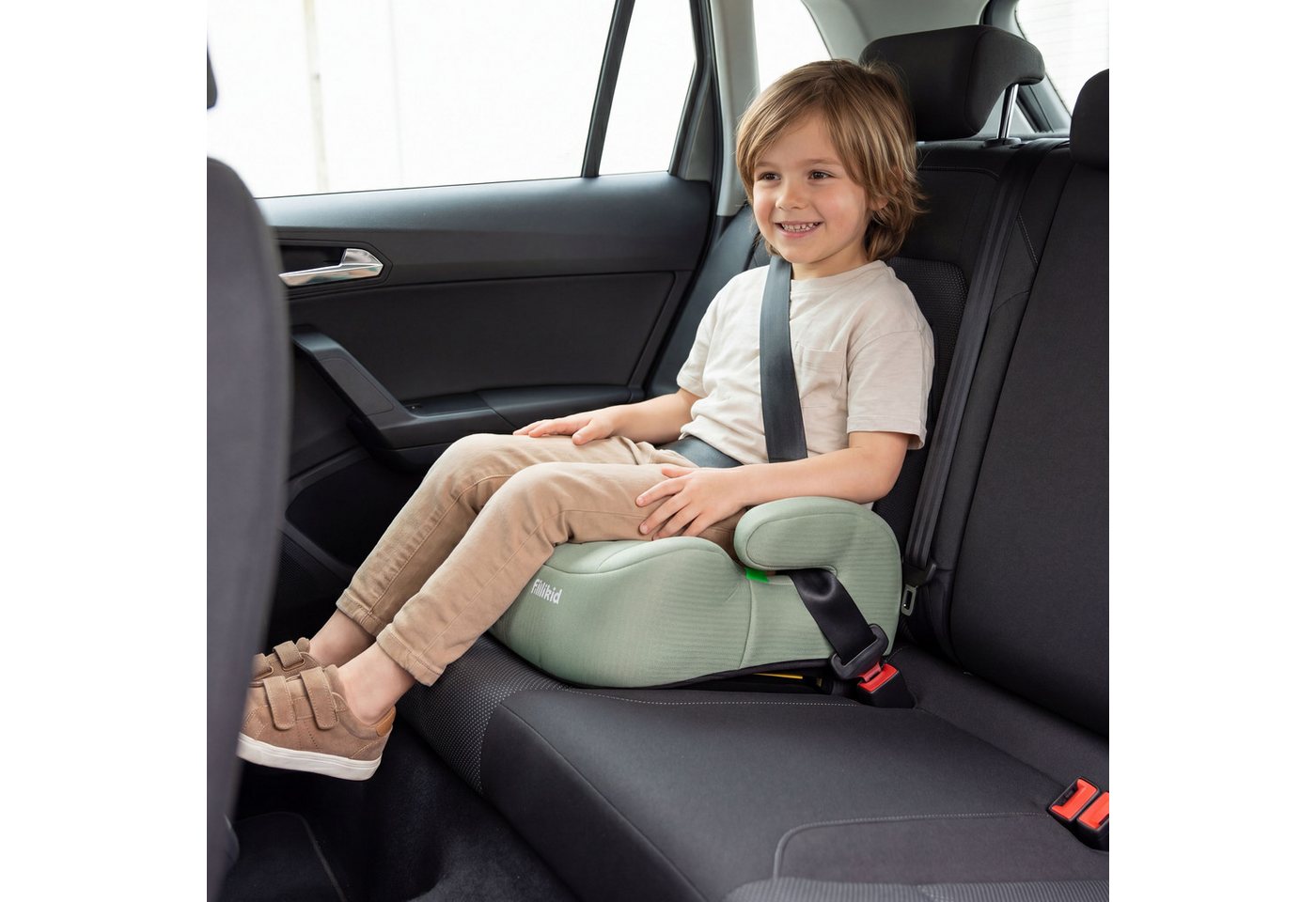 Fillikid Kindersitzerhöhung Flip Deluxe, Auto mit verstellbarem Iso-Fix, ab: ab 6 Jahren, bis: bis 12 Jahre, ab: 125 cm, bis: 150 cm, mit Flaschenhalter – Bild 2 von 5