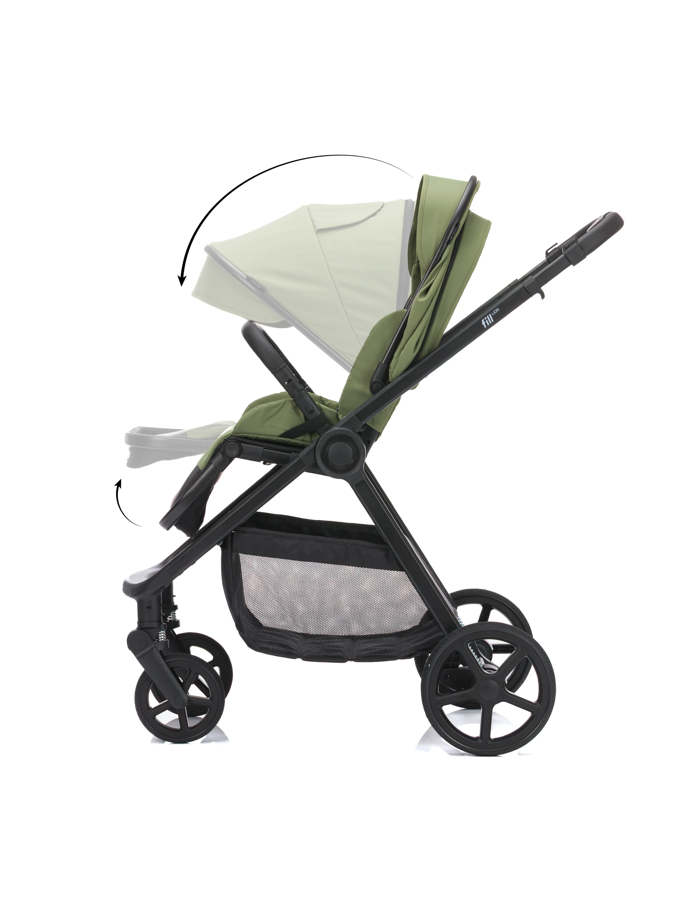 FILLIKID Kinderwagenset »Lion«, kompakt faltbar (Forest Green) – Bild 4 von 4