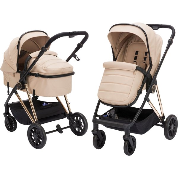 Fillikid Kombi-Kinderwagen Fill Elix, Babywanne einfach zum Sportsitz umbaubar