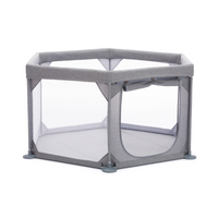 Fillikid Laufgitter 6-Eck, grau Ø 134 cm, Höhe 67 cm, inklusive Transporttasche