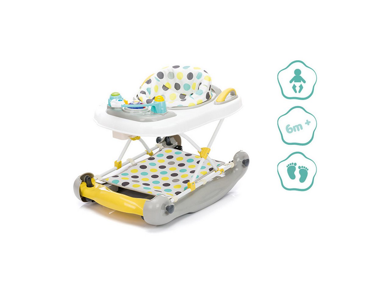 Fillikid Reisebett Punkte (Einzelartikel, 1-St., inkl. Spielbrett) Lauflernhilfe Babywalker Spiel- und Lauflernwagen – Bild 3 von 5