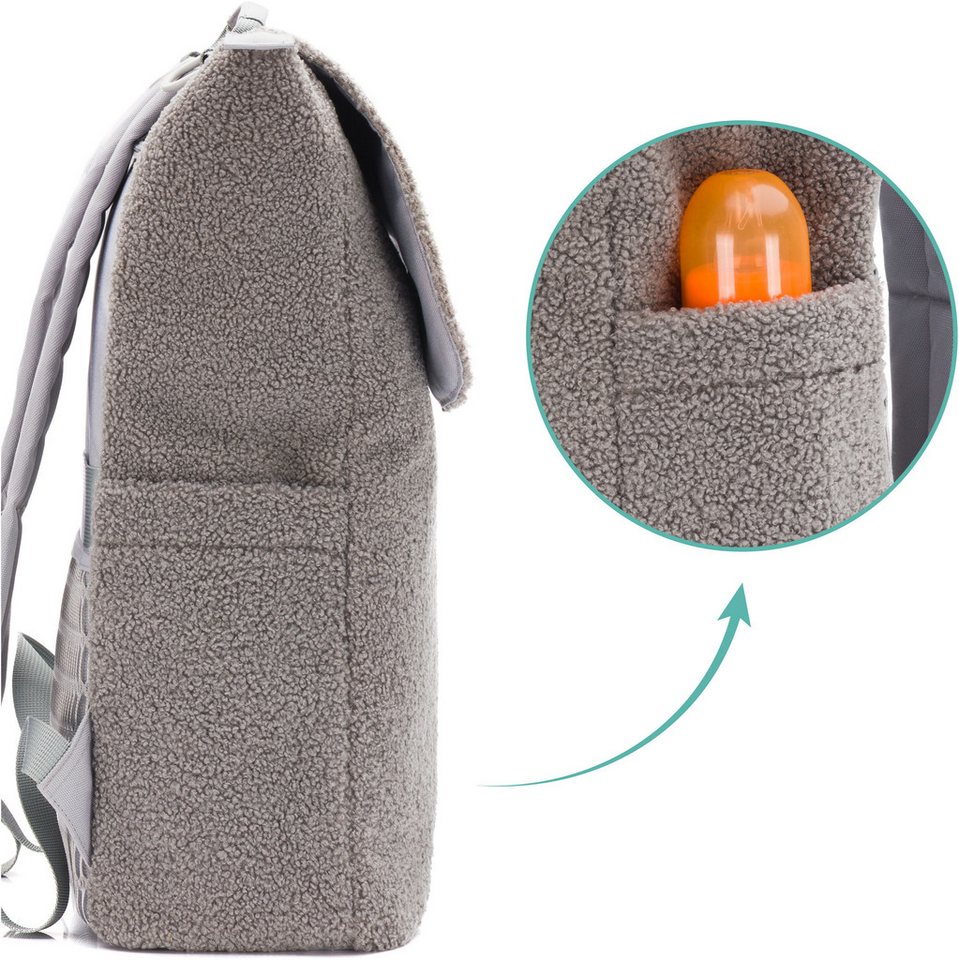 Fillikid Wickelrucksack Teddy, inkl. Wickeltunterlage – Bild 4 von 5