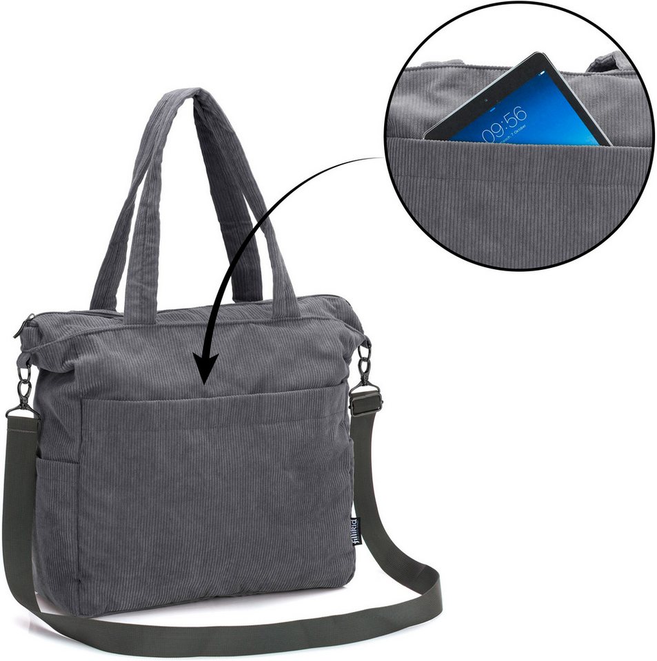 Fillikid Wickeltasche Cord, inklusive Thermotasche – Bild 5 von 5