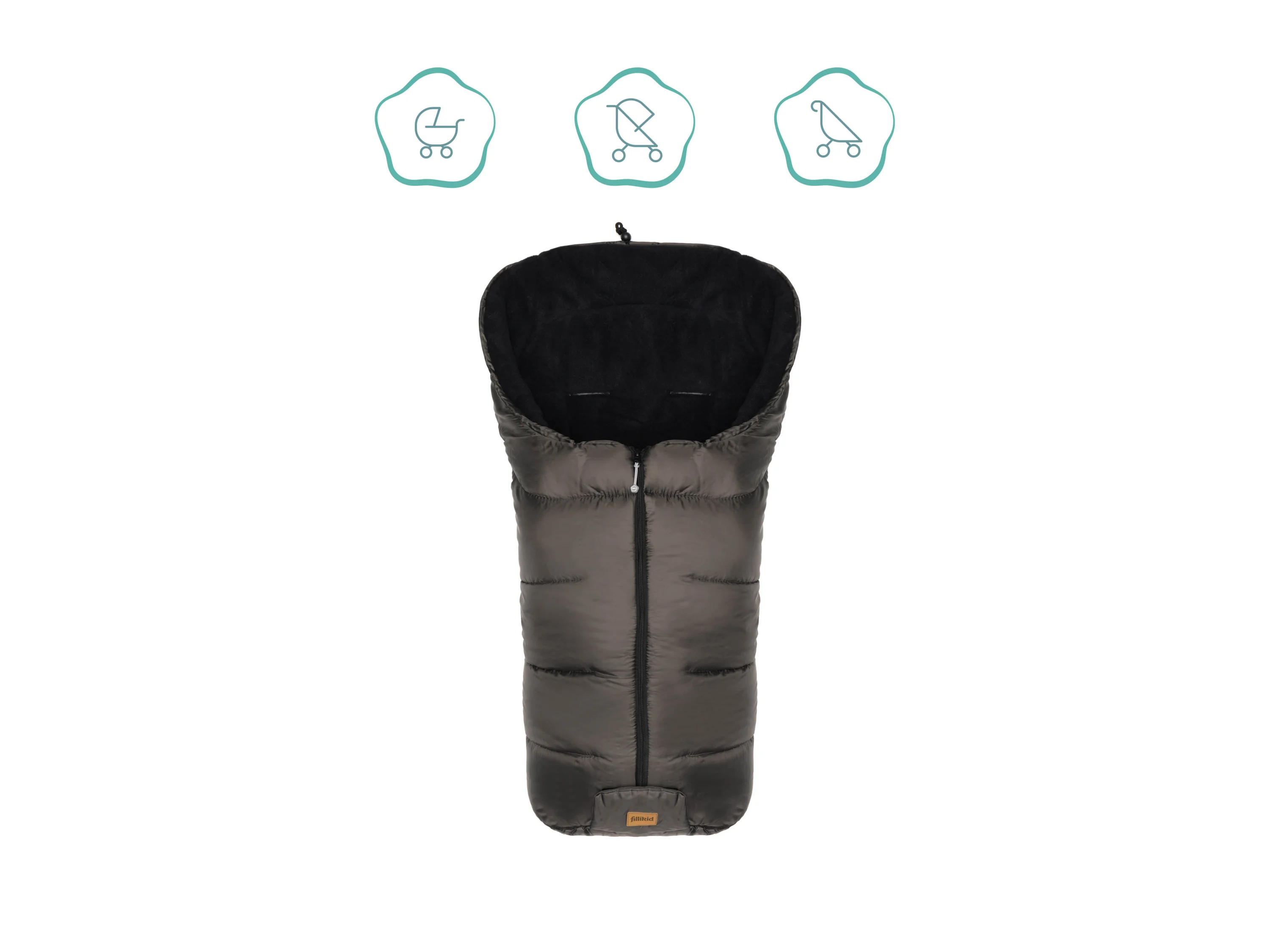 FILLIKID Winterfußsack Cozy Big (Grau) – Bild 2 von 4