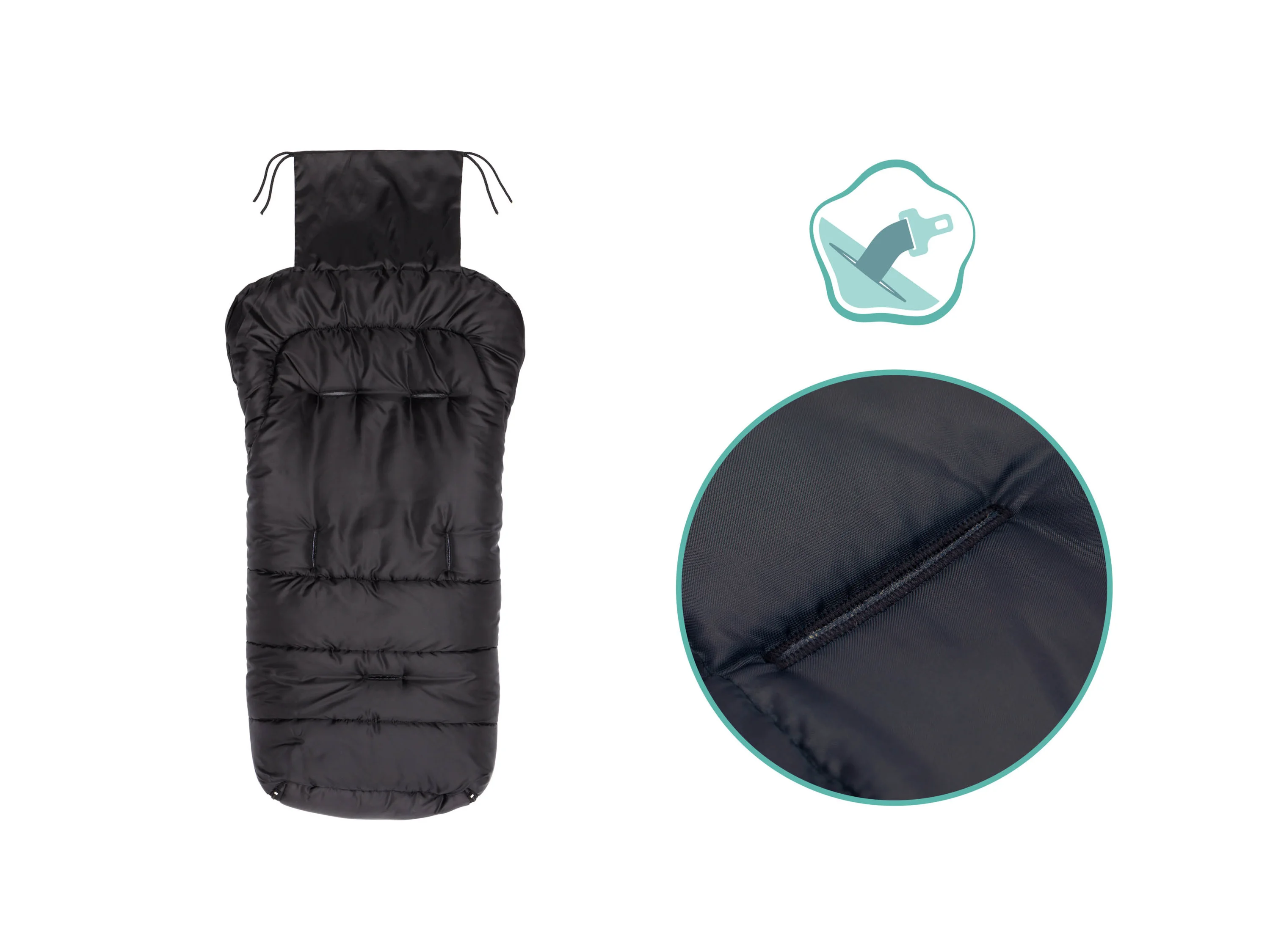 FILLIKID Winterfußsack Cozy Big (Schwarz) – Bild 3 von 4