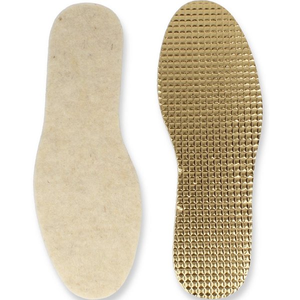 filsko Thermosohlen Filz Alu oder Fllz Wolle Einlegsohlen für Damen und Herren (Set, 1-tlg., 1 Paar, 3 Paar, 6 Paar), wärmeisolierend