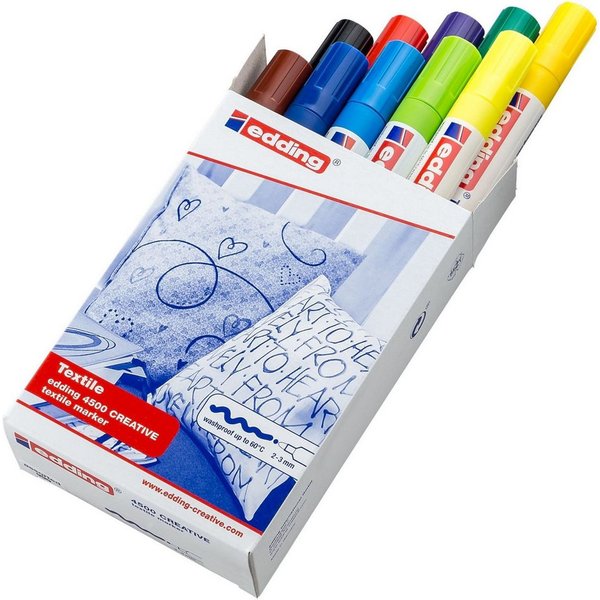 edding Filzstift Textilmarker edding 4500 creative 2-3mm sortiert