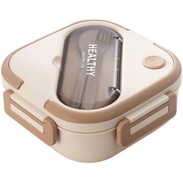 Fine Life Pro Lunchbox Kinder Brotdose (3 Fächer), PP5, (1-tlg), Auslaufsicher & BPA-frei-mit Besteck
