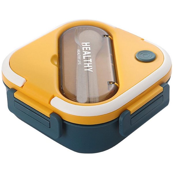 Fine Life Pro Lunchbox Kinder Brotdose (3 Fächer), PP5, (1-tlg), Auslaufsicher & BPA-frei-mit Besteck