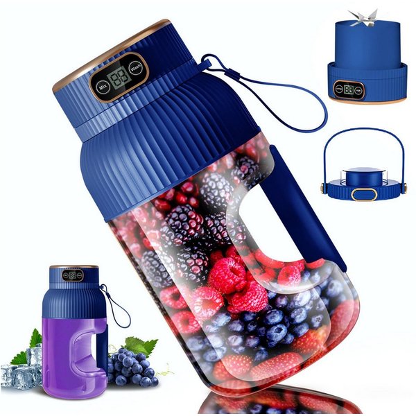 Fine Life Pro Standmixer Tragbarer Saftpresse, 1200 ml großer Fassungsvermögen, 78 W, Mini-Mixer, geeignet für die Küche, im Freien und im Fitnessstudio