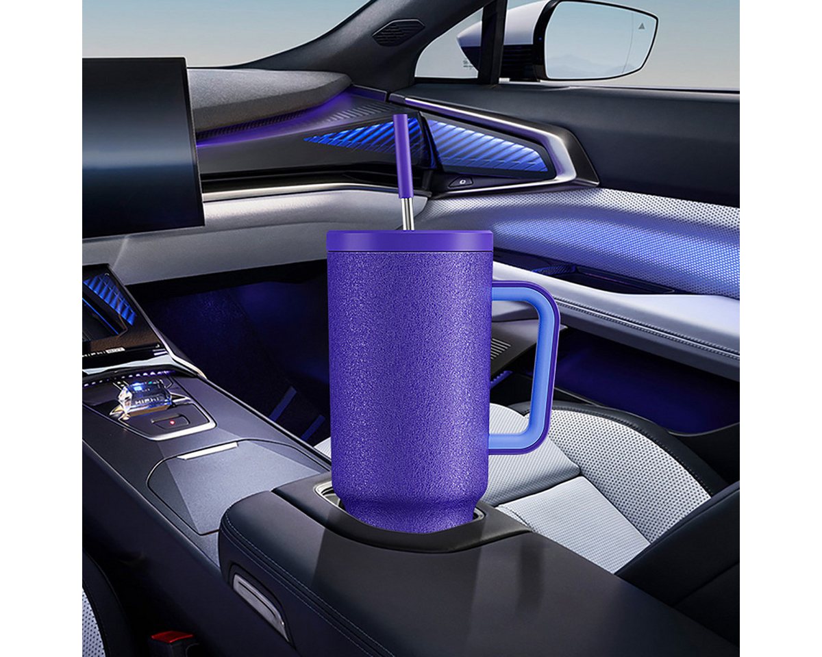 Fine Life Pro Thermobecher extra groß - Dichteschutz, doppelwandig isoliert für Warmes/Kaltes, Mit komfortabler Grip - Ideal für Alltag, Outdoor & Reisen – Bild 5 von 5