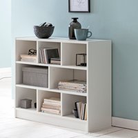 FineBuy Bücherregal 80x68,5x29,5 cm Regal Standregal modern, Flurregal Schuhregal schmal, Holzregal mit Fächern, Ablageregal Abstellraum