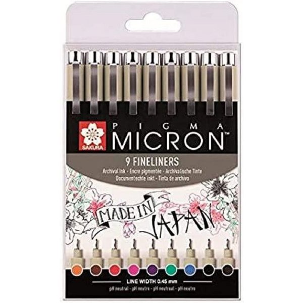 Sakura Fineliner SAKURA Fineliner PIGMA MICRON 05, 9er Etui