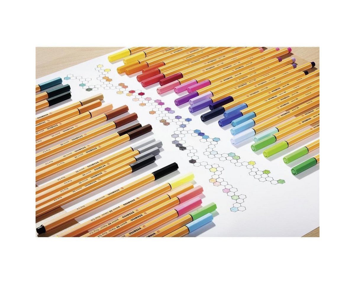 STABILO Fineliner STABILO point 88 Fineliner - 0,4 mm - 40er Set – Bild 5 von 5