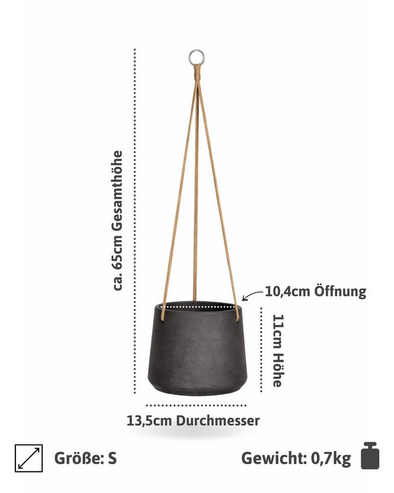 finestgreen Blumenampel Hanging Patt, Frostfest & UV-beständig – für Innen- und Außenbereich – Bild 5 von 5