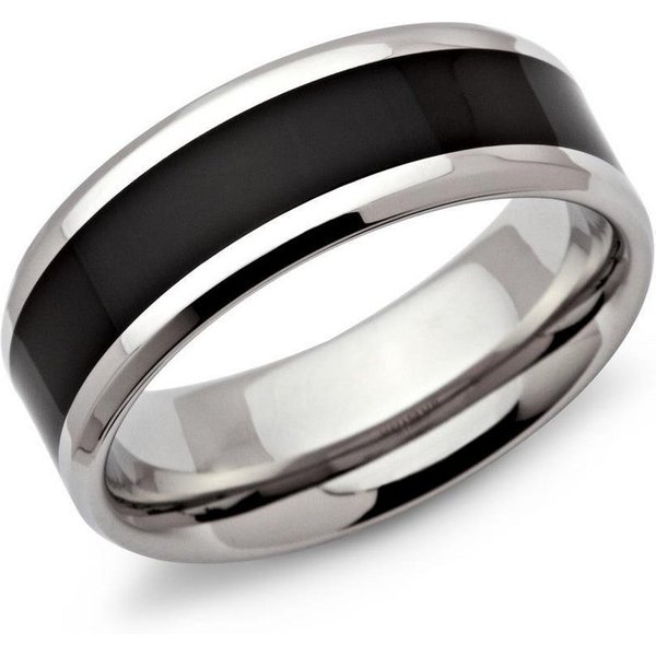 Unique Fingerring Unique Edelstahlring veredelt mit Ionic Black Plating R9089