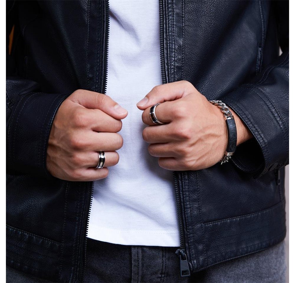 Unique Fingerring Unique Edelstahlring veredelt mit Ionic Black Plating R9089 – Bild 2 von 4