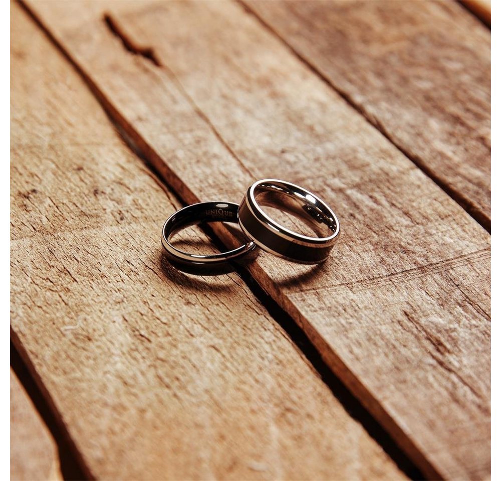 Unique Fingerring Unique Edelstahlring veredelt mit Ionic Black Plating R9089 – Bild 4 von 4