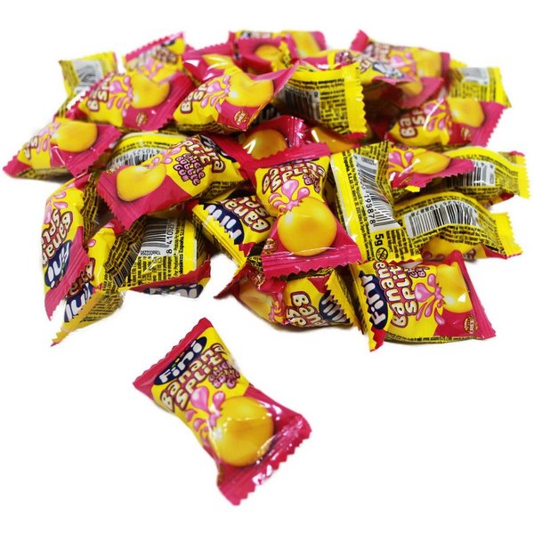 Fini Süßigkeit, Boom Bubble Gum Banana Split Kaugummi Banane glutenfrei einzeln 5g