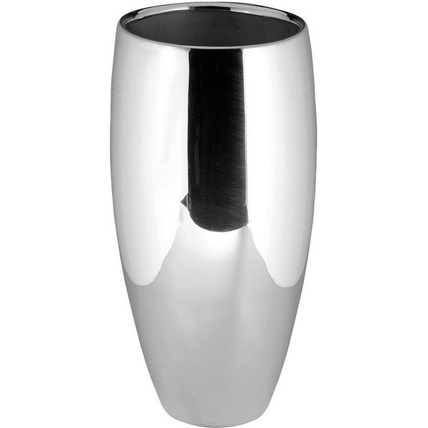 Fink Dekovase AFRICA (1 St), Tischvase aus Metall, vernickelt