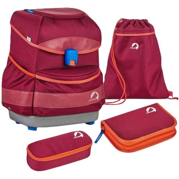 Finkid Schulranzen Buddy Classic (4tlg., inkl. Sportbeutel, Schlamperrolle, Federmäppchen)