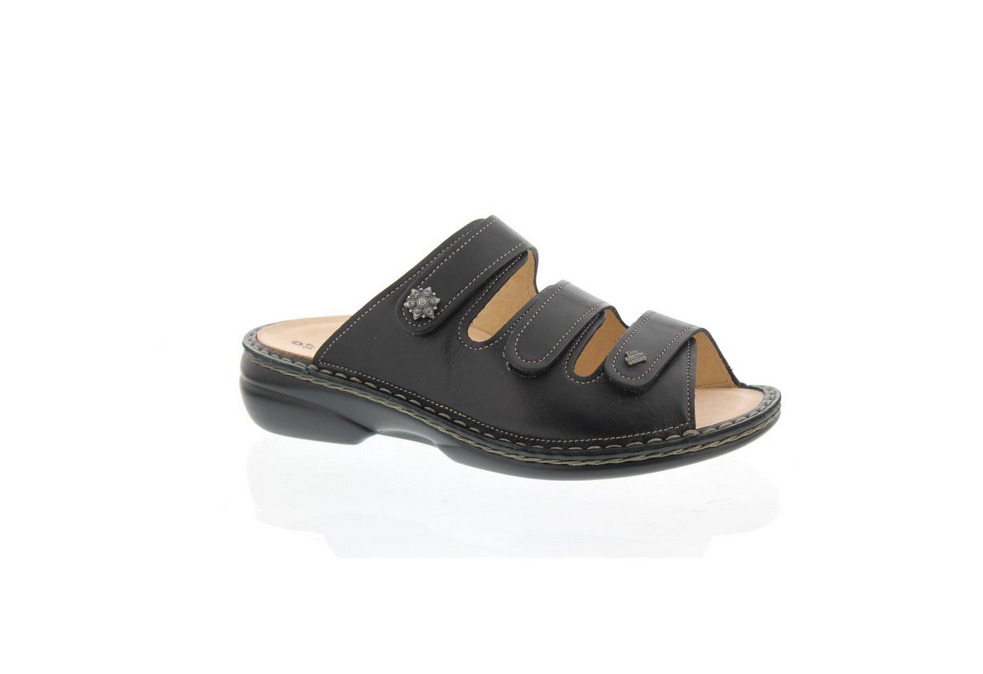 Finn Comfort Finn Comfort Menorca-S, Weichbettung, Nappaseda (Glattleder), schwarz Clog – Bild 3 von 5