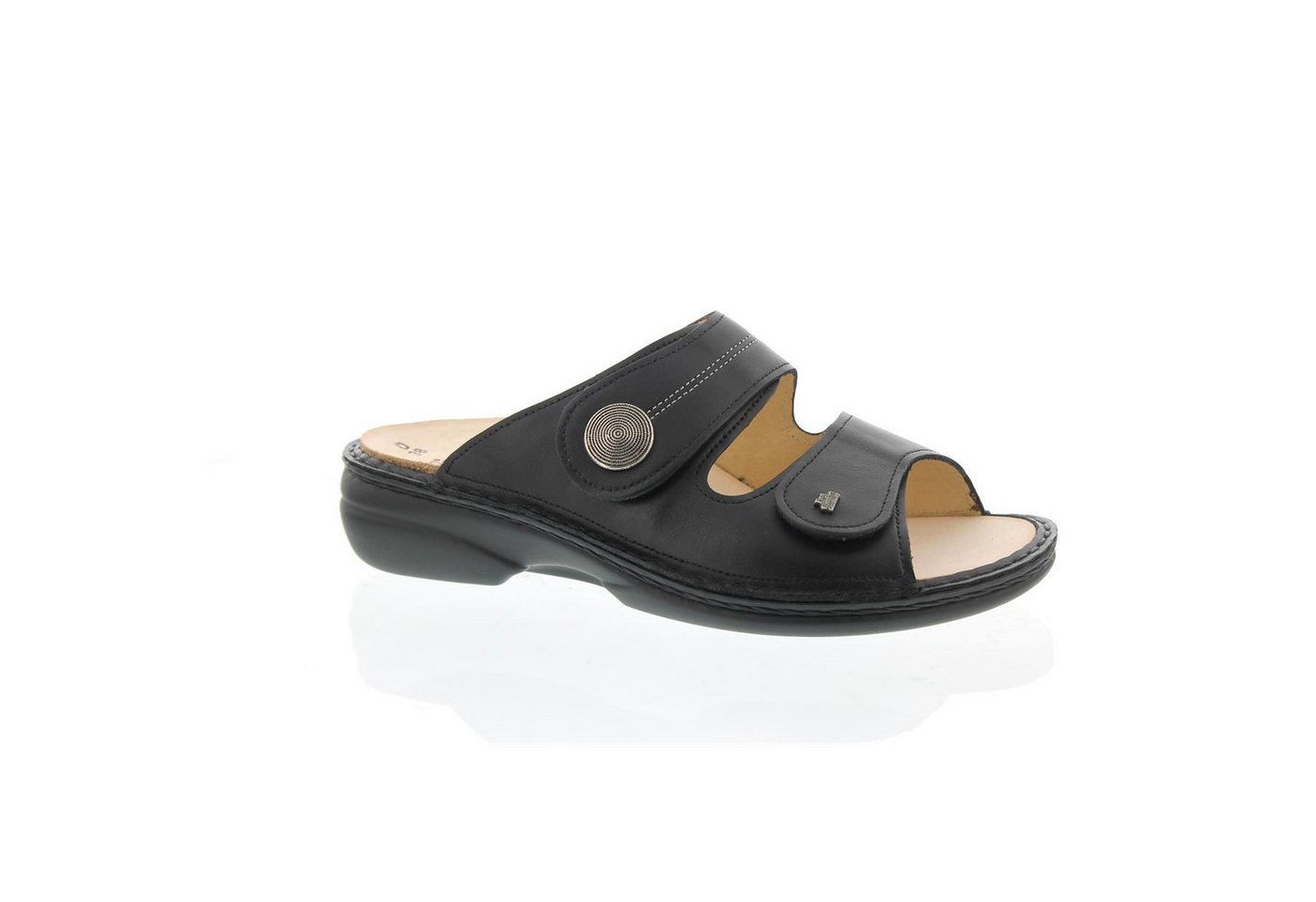 Finn Comfort Finn Comfort Sansibar, Pantolette, Nappaseda (Glattleder), schwarz, 25 Pantolette – Bild 3 von 5