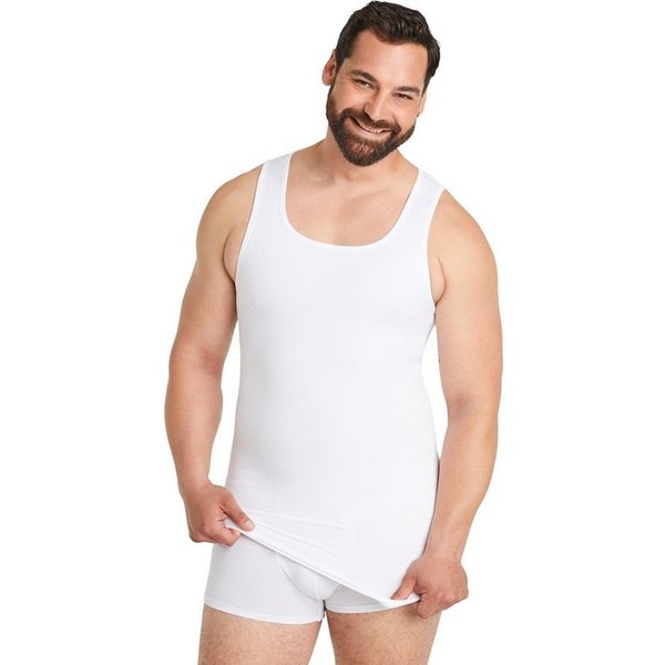 FINN Design Shapinghemd mit extra starker Kompression - Seamless Tank Top Herren ohne Nähte Starker Body-Shaper für einen flacheren Bauch