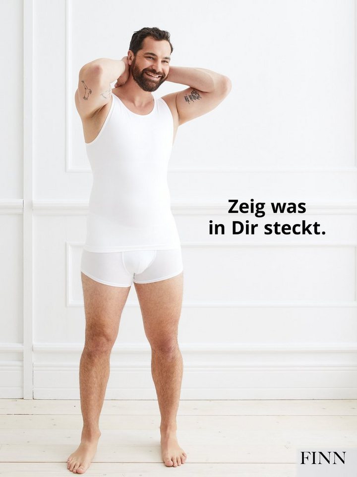 FINN Design Shapinghemd mit extra starker Kompression - Seamless Tank Top Herren ohne Nähte Starker Body-Shaper für einen flacheren Bauch – Bild 5 von 5