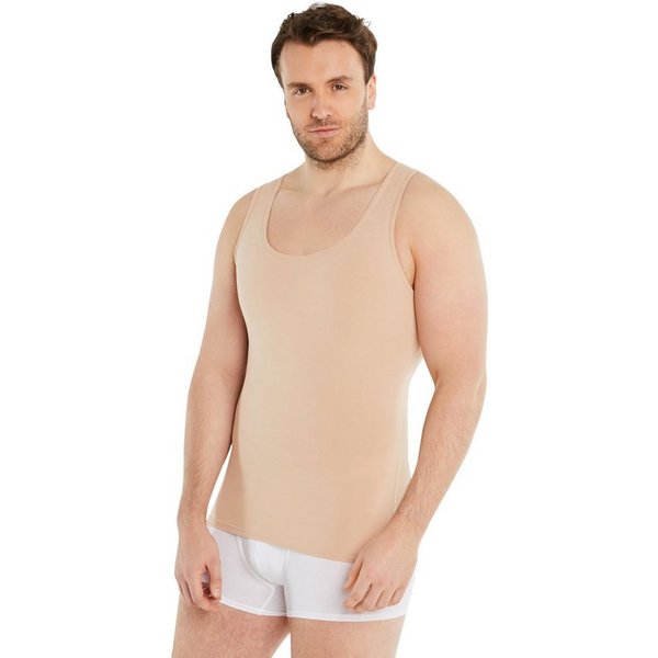 FINN Design Shapinghemd mit starker Kompression -Formendes Tank Top Herren mit Bauchweg Effekt Shapewear Unterhemd aus Baumwolle für einen flacheren Bauch