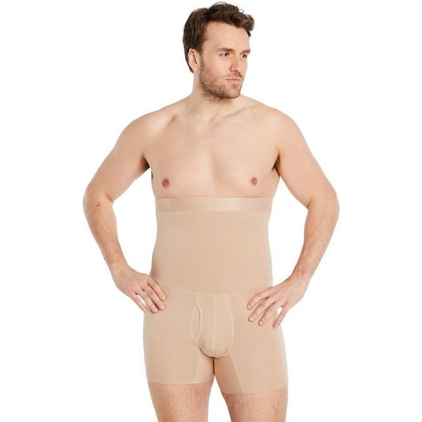 FINN Design Shapinghose mit starker Kompression - Shapewear Shorts Herren mit Bauch-Weg Effekt Figurformende Kompressionsshorts aus Baumwolle mit hoher Taille