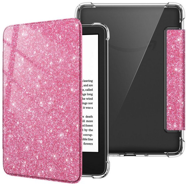 Fintie E-Reader-Hülle für 6" Kindle (11. Generation)–2024/2022, Clear Weich TPU Schutzhülle, mit Auto Sleep/Wake für 6 Zoll Kindle Basic 2024