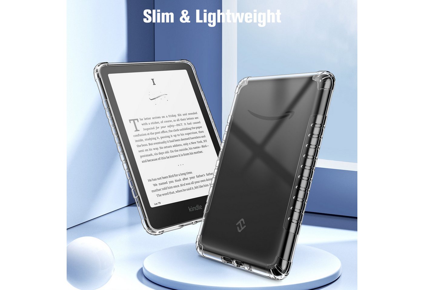 Fintie E-Reader-Hülle für Kindle Paperwhite(12. Gen) 2024/Kindle Colorsoft Signature Edition 7 Zoll, Durchsichtig Weiche TPU Case, Stoßfest Anti-Scratch Cover – Bild 4 von 5
