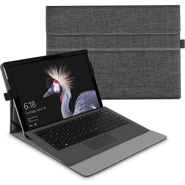 Fintie Tablet-Hülle für Microsoft Surface Pro 7+/ Pro 7/ Pro 6/ Pro 5/ Pro 4/ Pro 3 12,3'', Multi-Sichtwinkel Tasche Hülle aus Kunstleder, Type Cover kompatibel