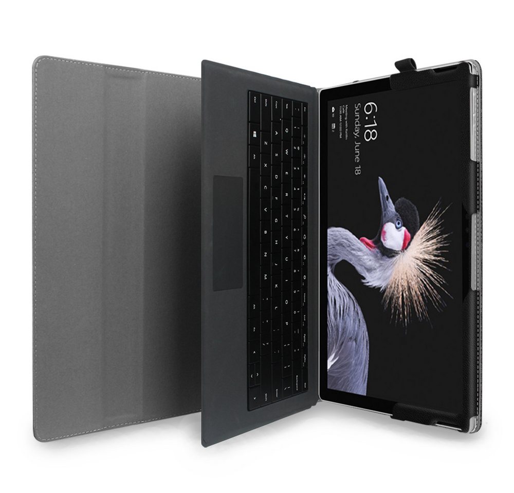 Fintie Tablet-Hülle für Microsoft Surface Pro 7+/ Pro 7/ Pro 6/ Pro 5/ Pro 4/ Pro 3 12,3'', Multi-Sichtwinkel Tasche Hülle aus Kunstleder, Type Cover kompatibel – Bild 3 von 5