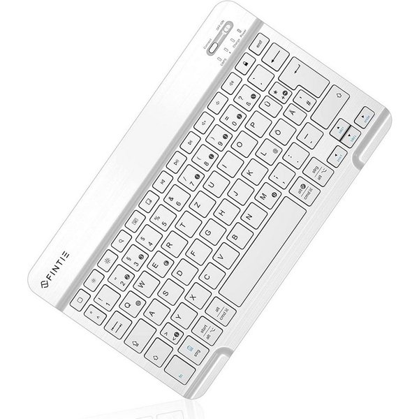 Fintie Ultradünn Bluetooth Tastatur, deutsche Layout QWERTZ Tablet-Tastatur (für iPad Air/Pro/Mini/iPad 10.9/10.2/9.7/iPhone/Samsung/Android)