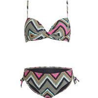 FIREFLY Damen Bikini Da.-Bikini Marina W Retro Batik, Größe 40B in Schwarz