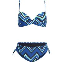 FIREFLY Damen Bikini Da.-Bikini Marina W Retro Batik, Größe 38B in Schwarz