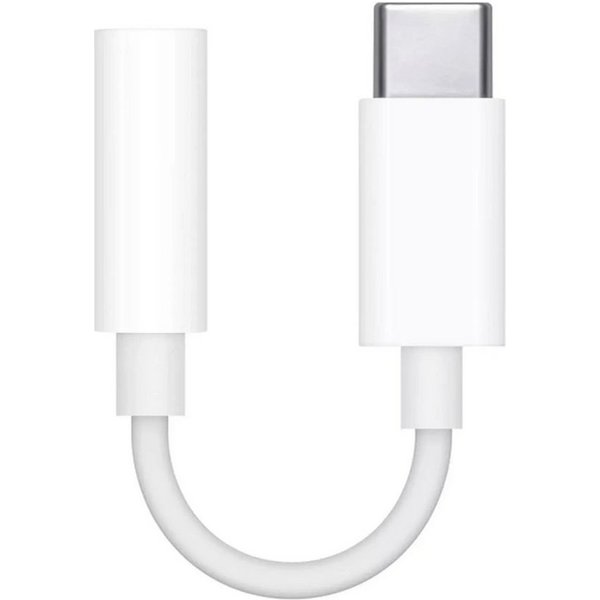 Firelia AUX-Adpater USB-C auf 3,5-mm Klinkenstecker Audio-Adapter USB-C zu 3,5-mm-Klinke, Für iPhone oder iPad, Weiß