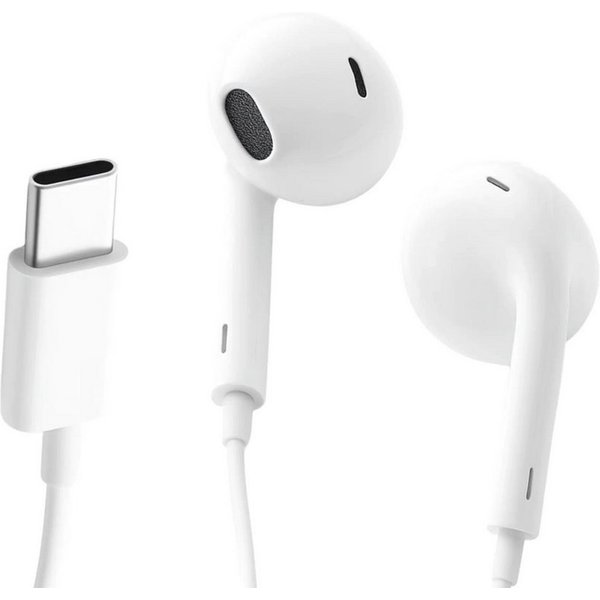 Firelia EarPods Kopfhörer USB-C Anschluss In-Ear-Kopfhörer (Für iPhone und MacBook, Headset, Mikrofon, Weiß)