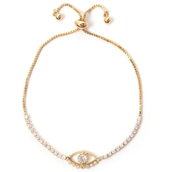 Firetti Armband magisches Auge, mit Strassteinen