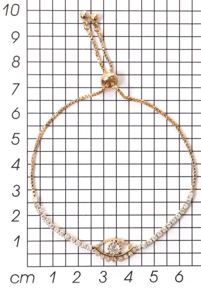 Firetti Armband magisches Auge, mit Strassteinen – Bild 2 von 2