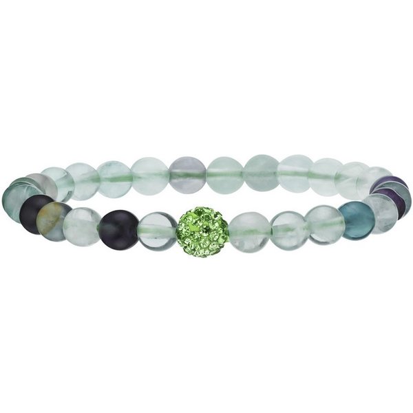 Firetti Armband Schmuck Geschenk Armschmuck Armkette Edelstein Farbstein, mit Edelsteinkugeln, Kristallstein