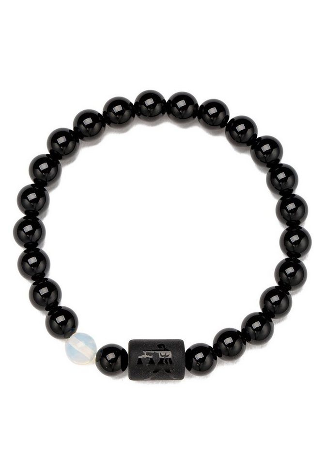 Firetti Armband Schmuck Geschenk Armschmuck Armkette Edelstein Sternzeichen, Made in Germany - mit Onyx und Geburtsstein – Bild 2 von 2